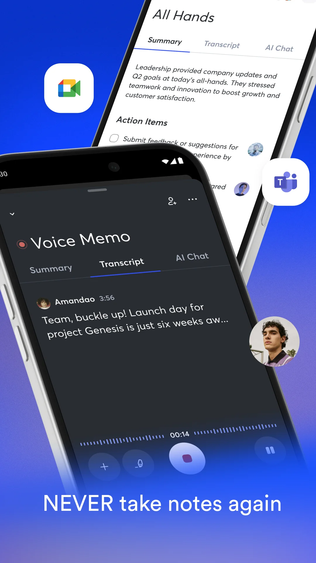 Снимка на екрана OtterAI Transcribe Voice Notes 2