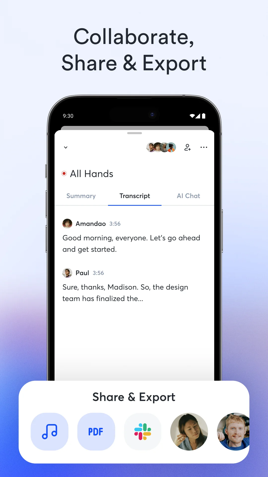 Снимка на екрана OtterAI Transcribe Voice Notes 5