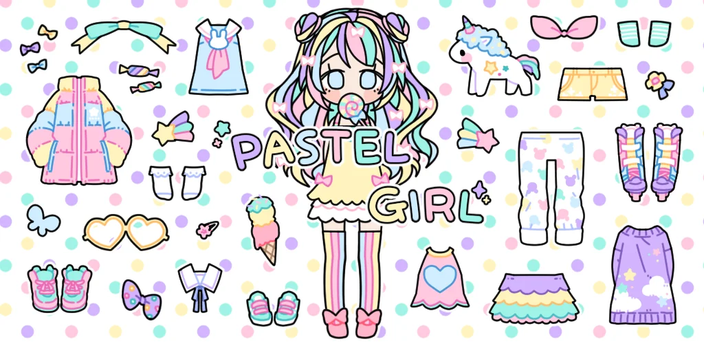 Pastel Girl : Dress Up Game gra okładka dla Androida