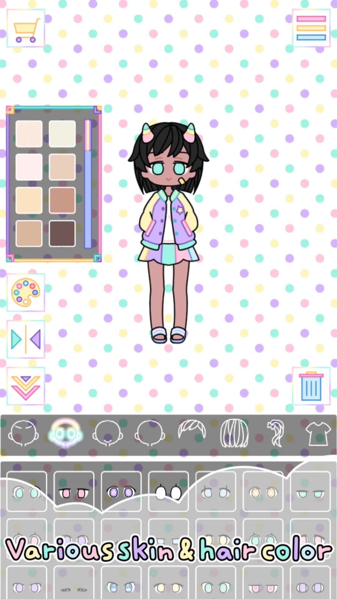 Zrzut ekranu Pastel Girl : Dress Up Game 7
