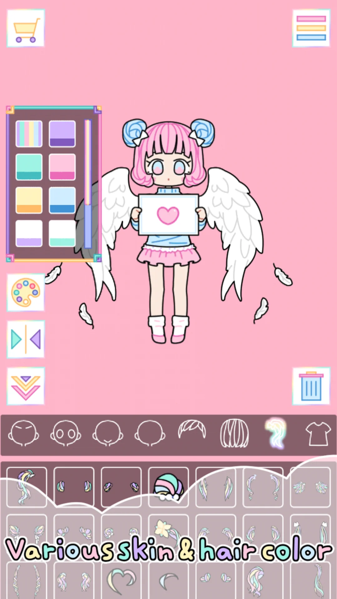 Zrzut ekranu Pastel Girl : Dress Up Game 8