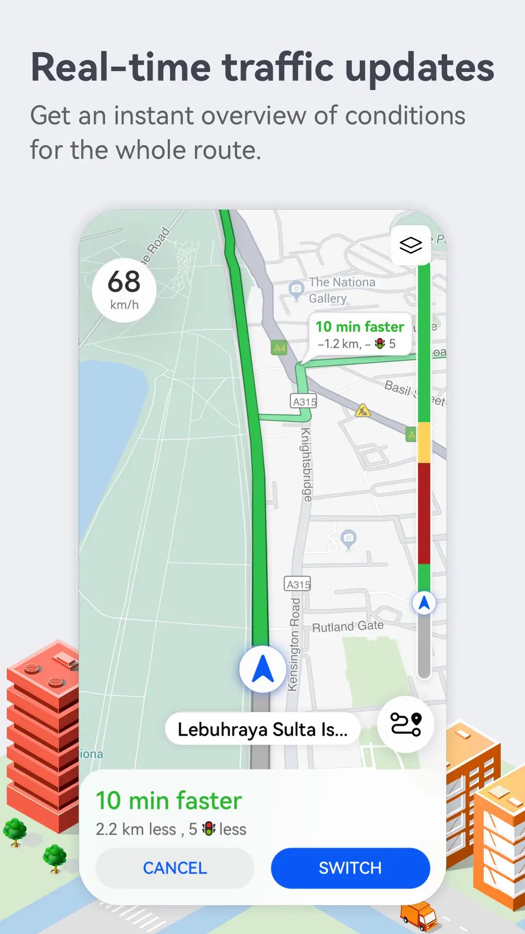 Скриншот Petal Maps – GPS и навигация 1
