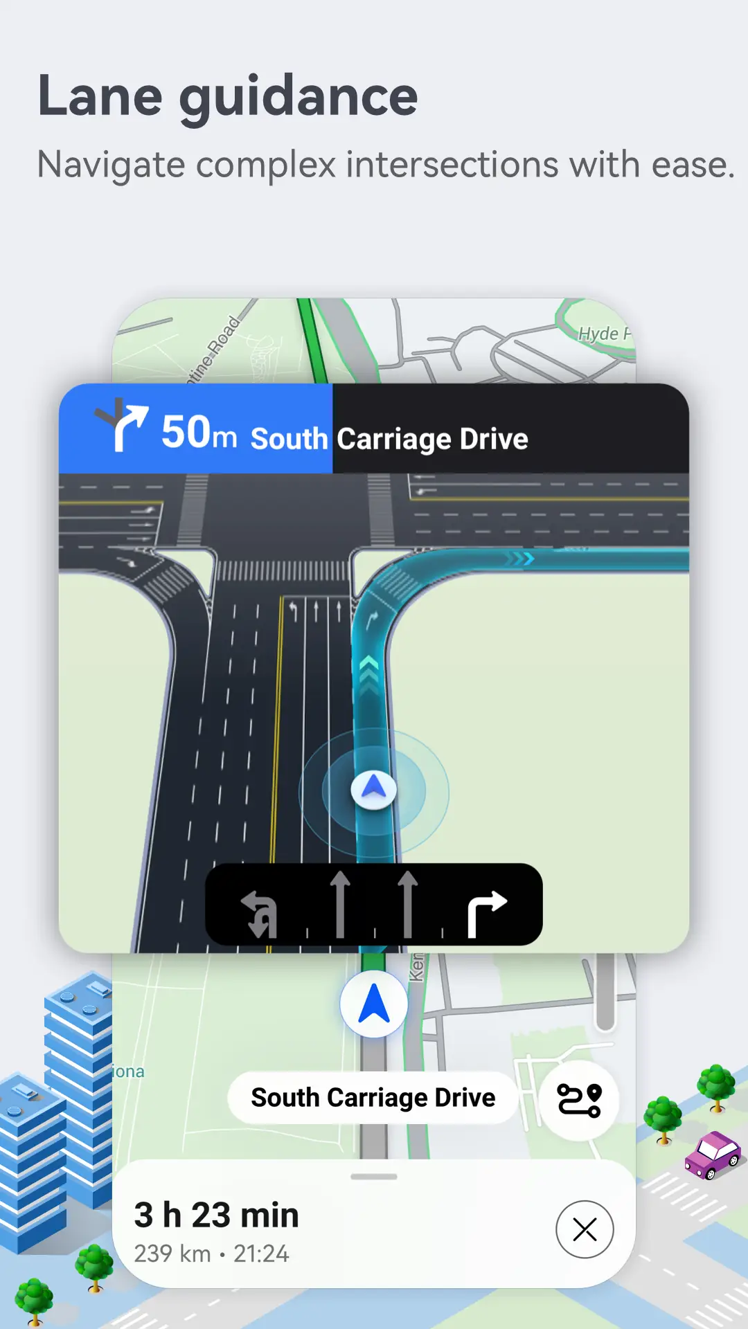 Скриншот Petal Maps – GPS и навигация 2