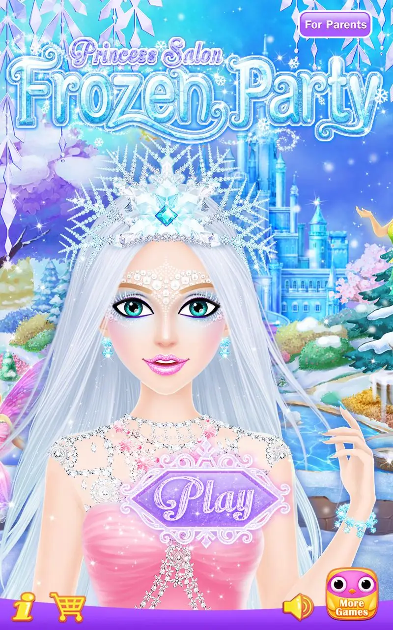 Снимка на екрана Princess Salon: Frozen Party 1