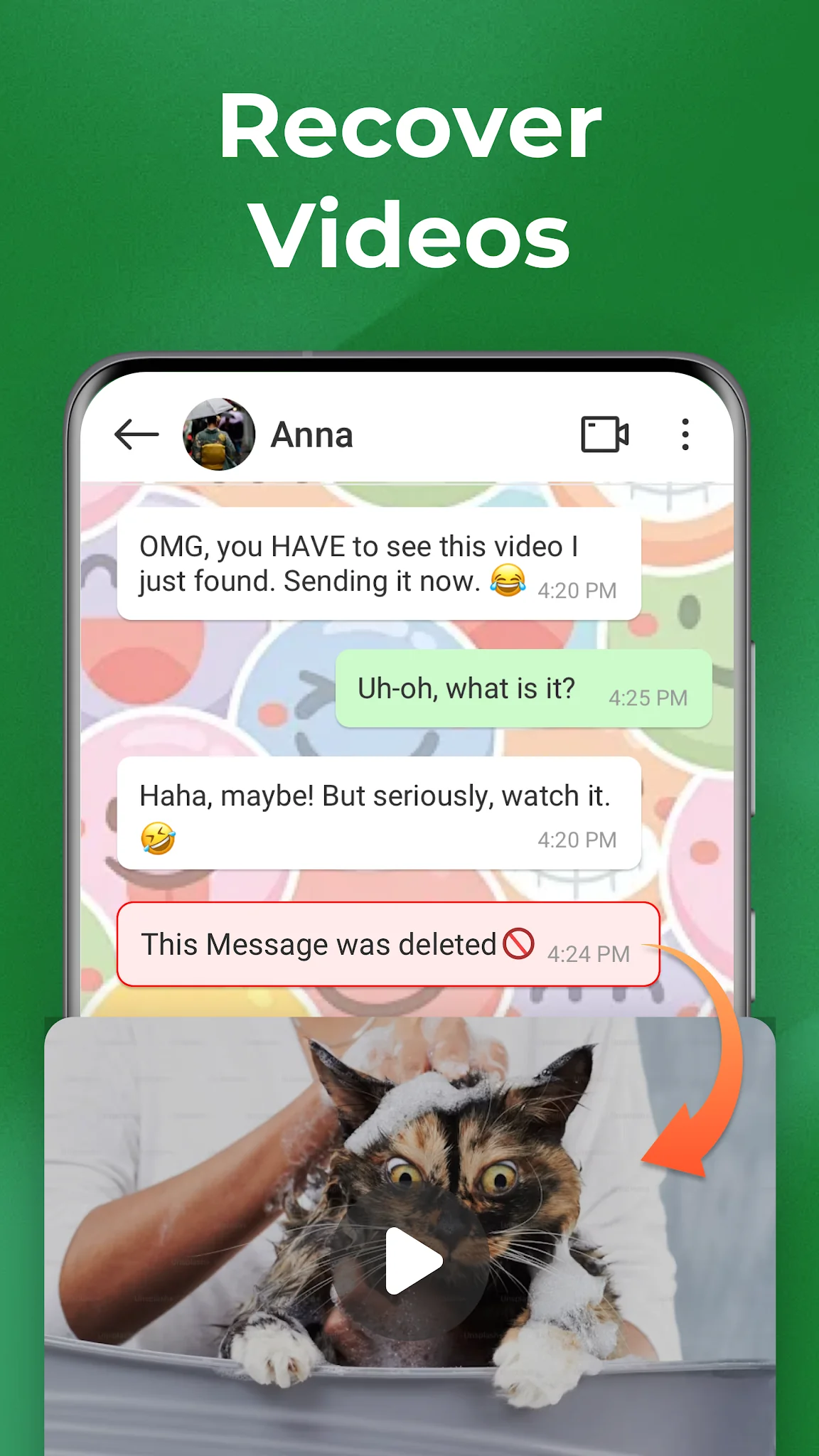 Снимка на екрана Recover Deleted Messages App 5