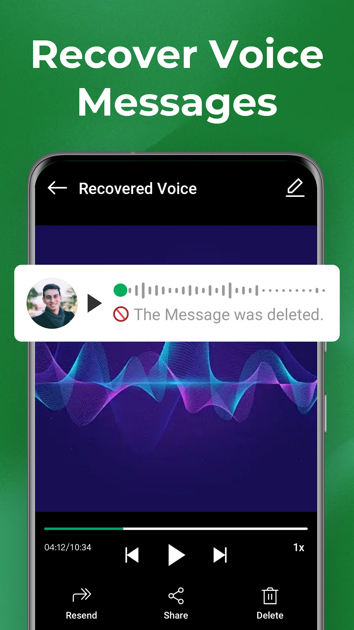 Снимка на екрана Recover Deleted Messages App 6