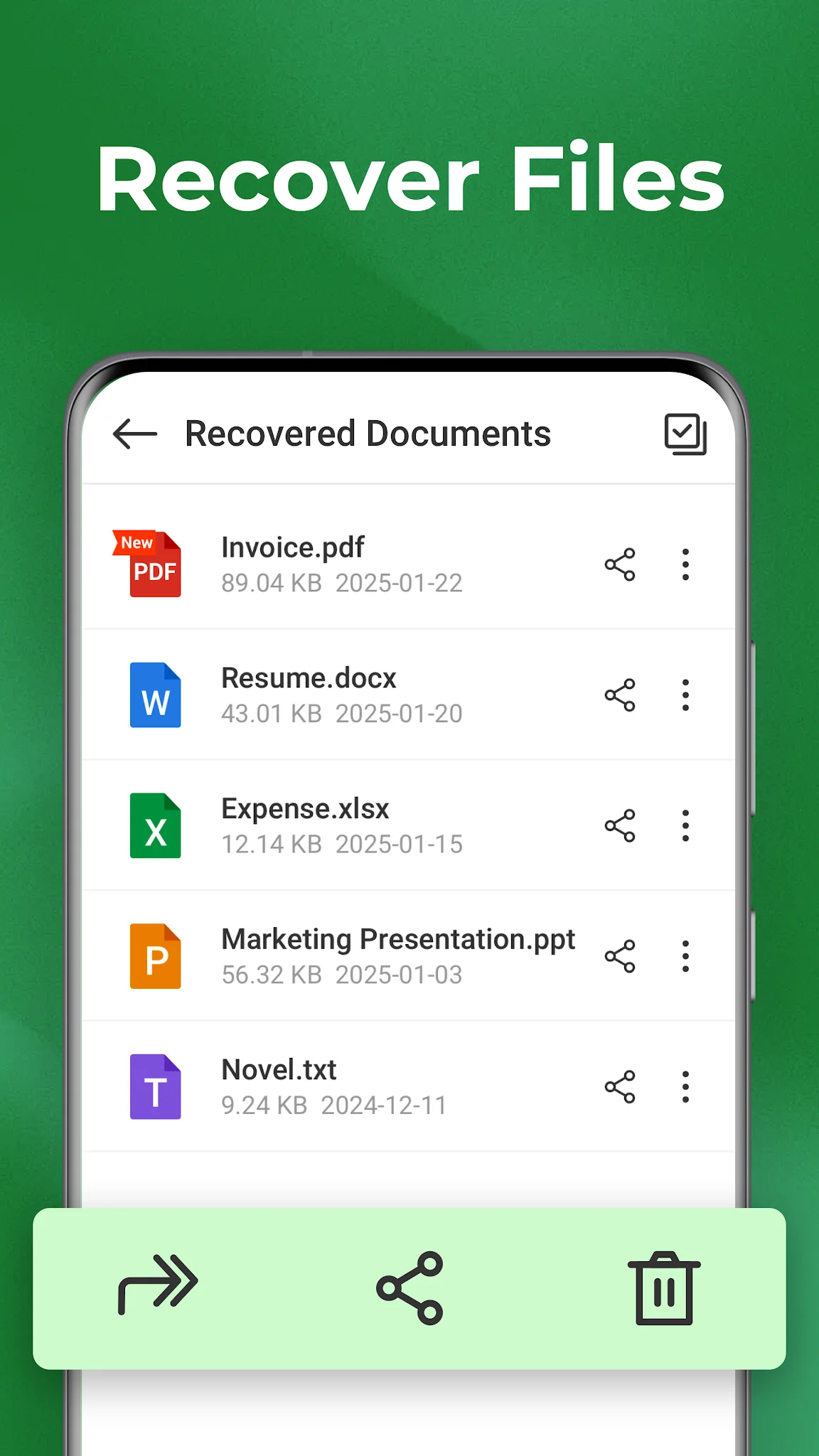 Снимка на екрана Recover Deleted Messages App 7