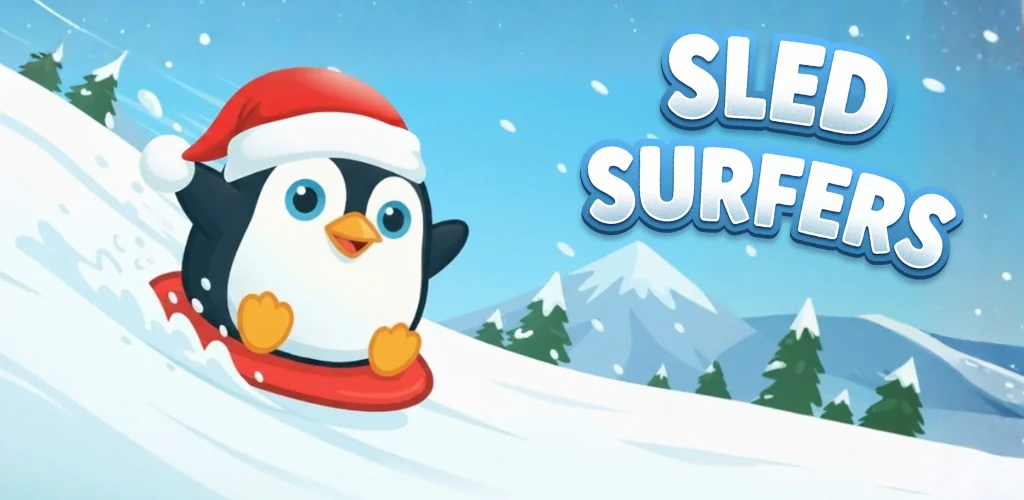 Sled Surfers - Приключение игра обложка для Android