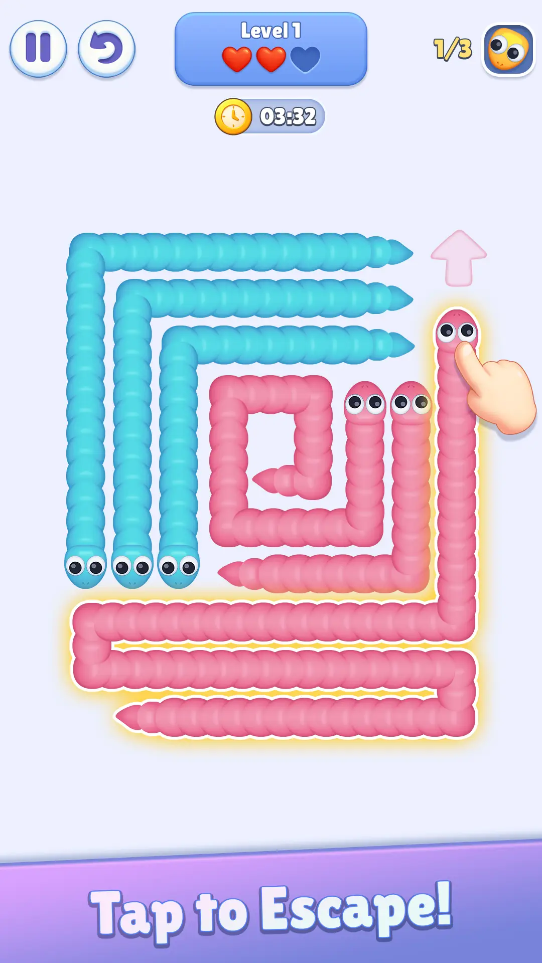 Скриншот Snake Escape 1