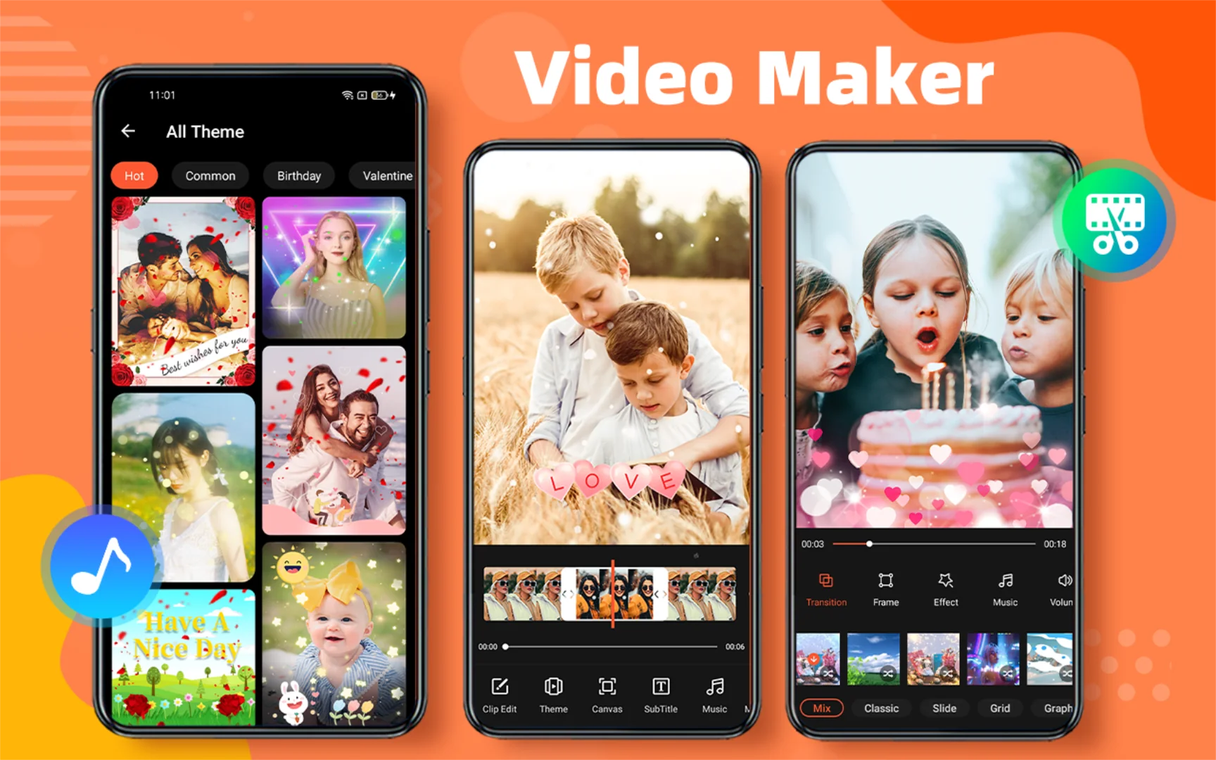 Schermata Creatore di video con musica 1