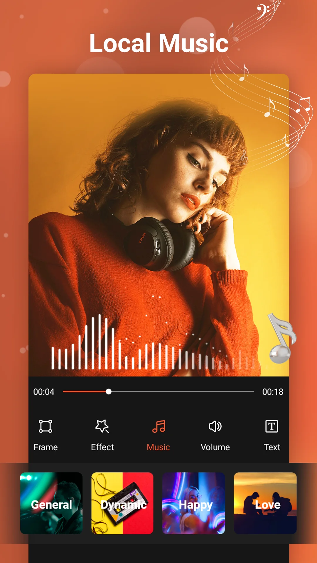 Schermata Creatore di video con musica 3
