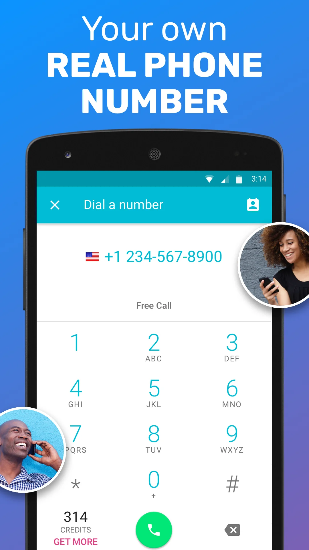 ภาพหน้าจอ TextMe Up Calling & Texts 2