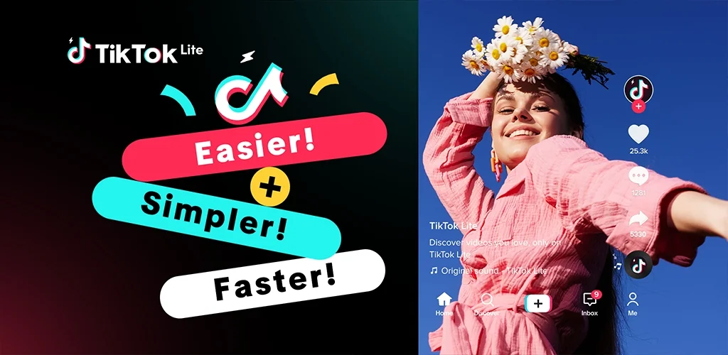 TikTok Lite - Faster TikTok aplicativo arte da capa para Android