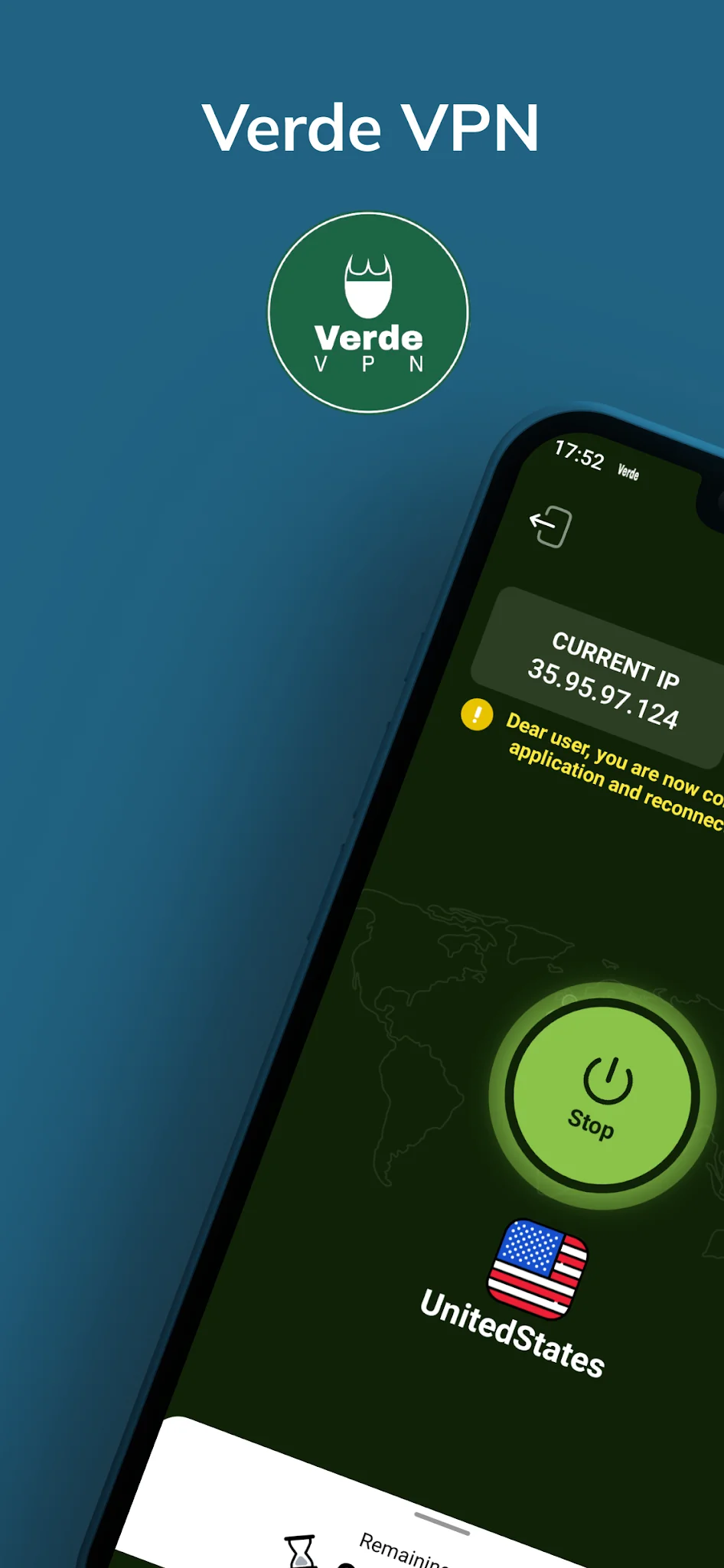 ภาพหน้าจอ Verde VPN 1