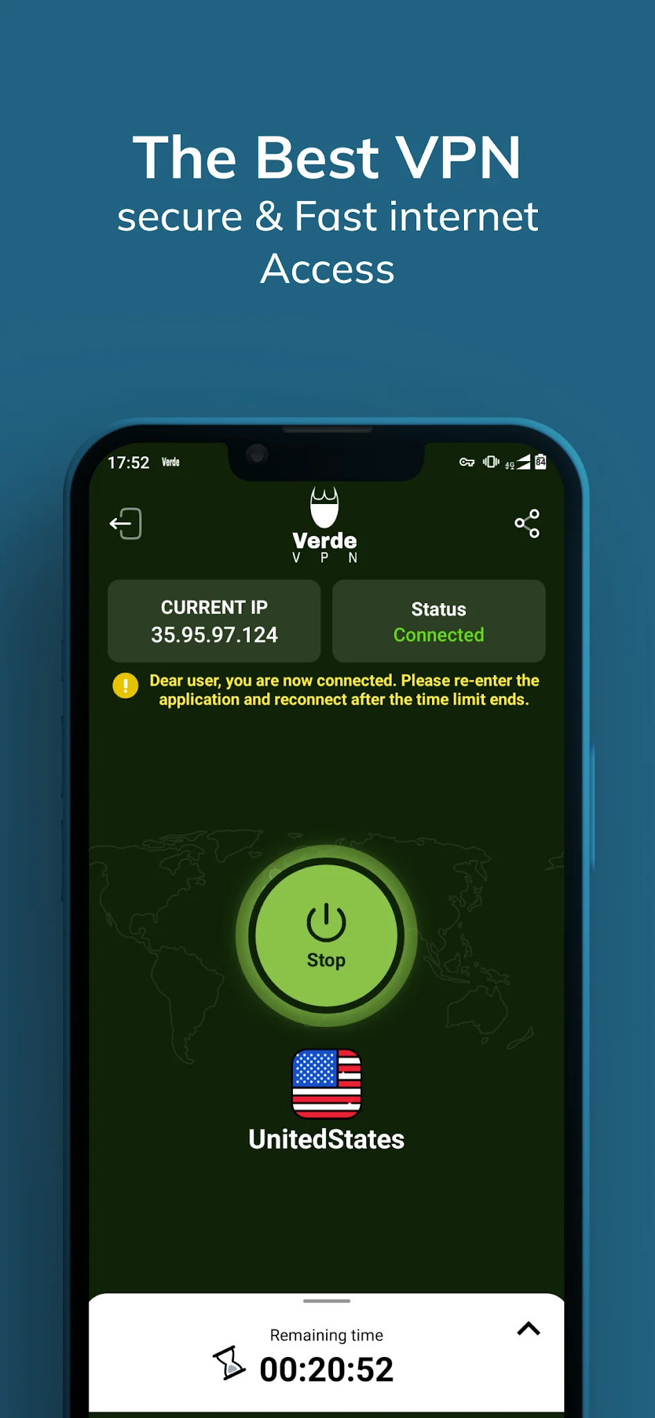 ภาพหน้าจอ Verde VPN 4
