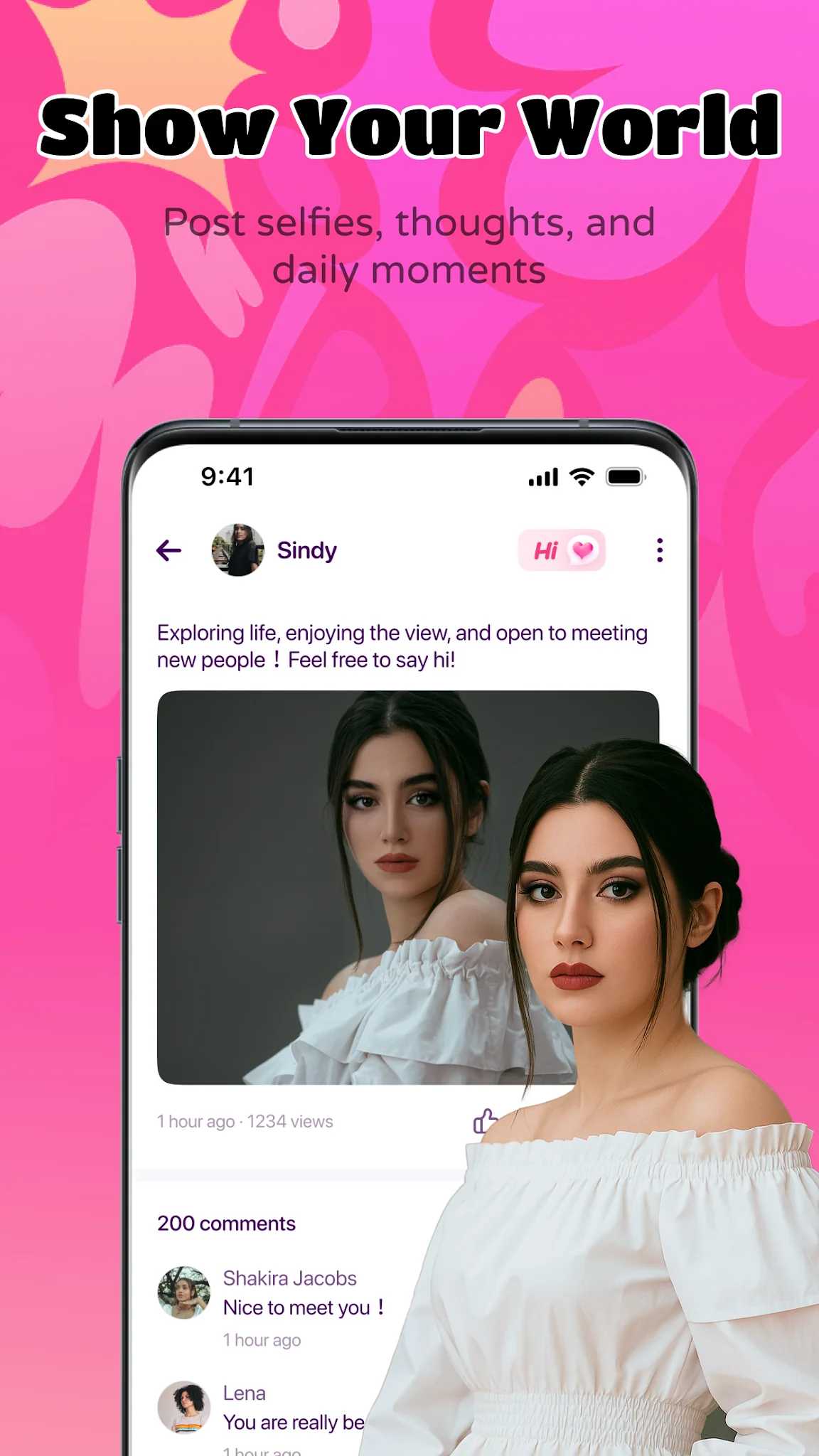 Снимка на екрана Ahabi-Make friends& Video chat 4