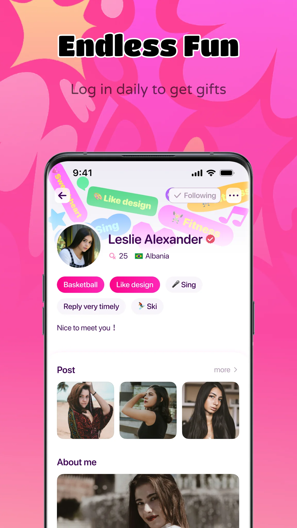 Снимка на екрана Ahabi-Make friends& Video chat 5