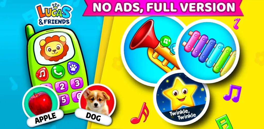 Baby Games: Piano & Baby Phone игра обложка для Android