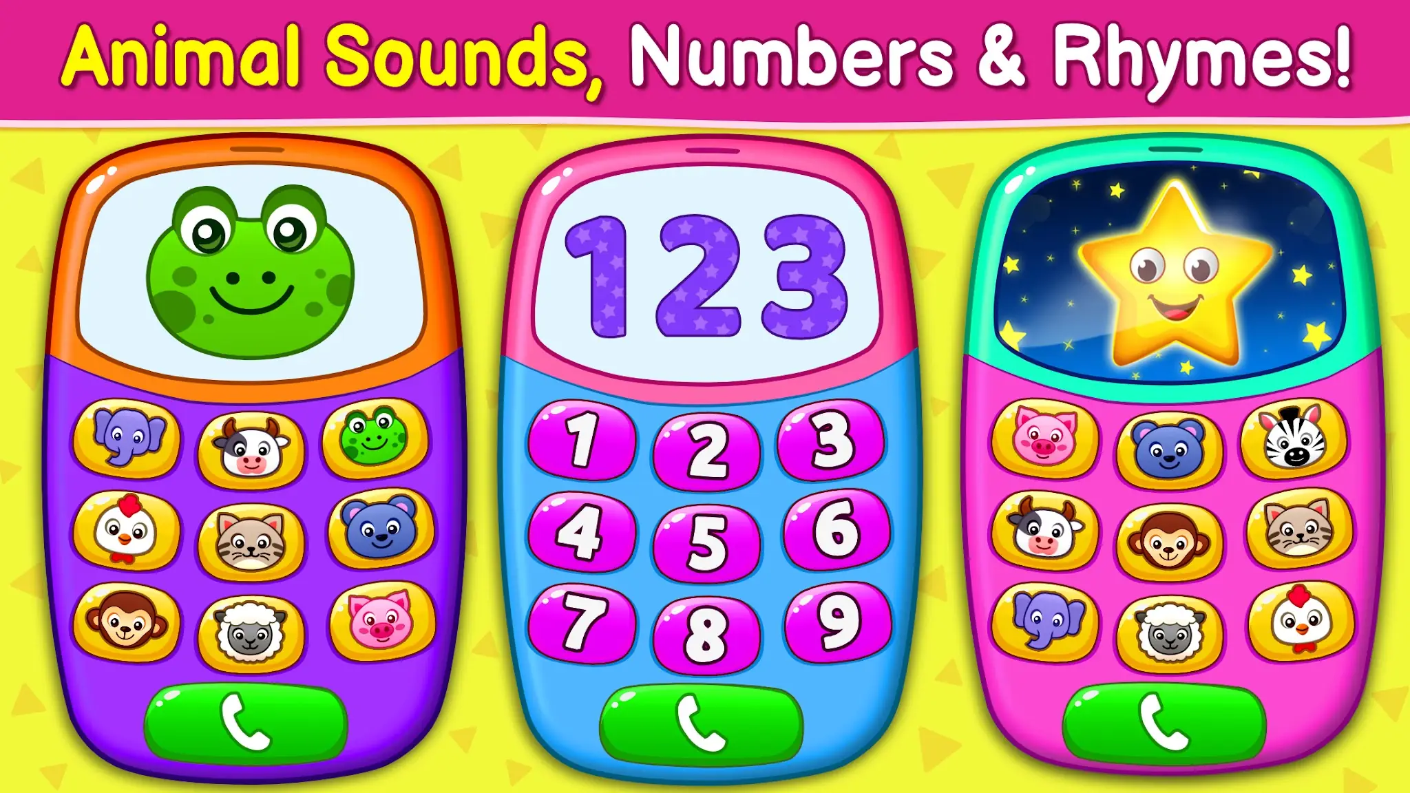 Скриншот Baby Games: Piano & Baby Phone 1