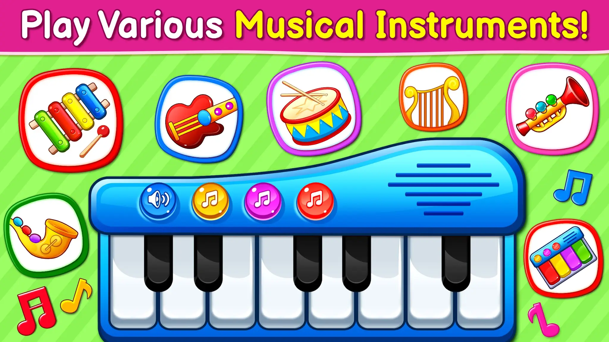 Скриншот Baby Games: Piano & Baby Phone 2