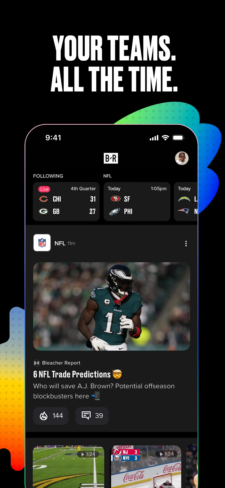 Capture d'écran Bleacher Report: Sports News 1