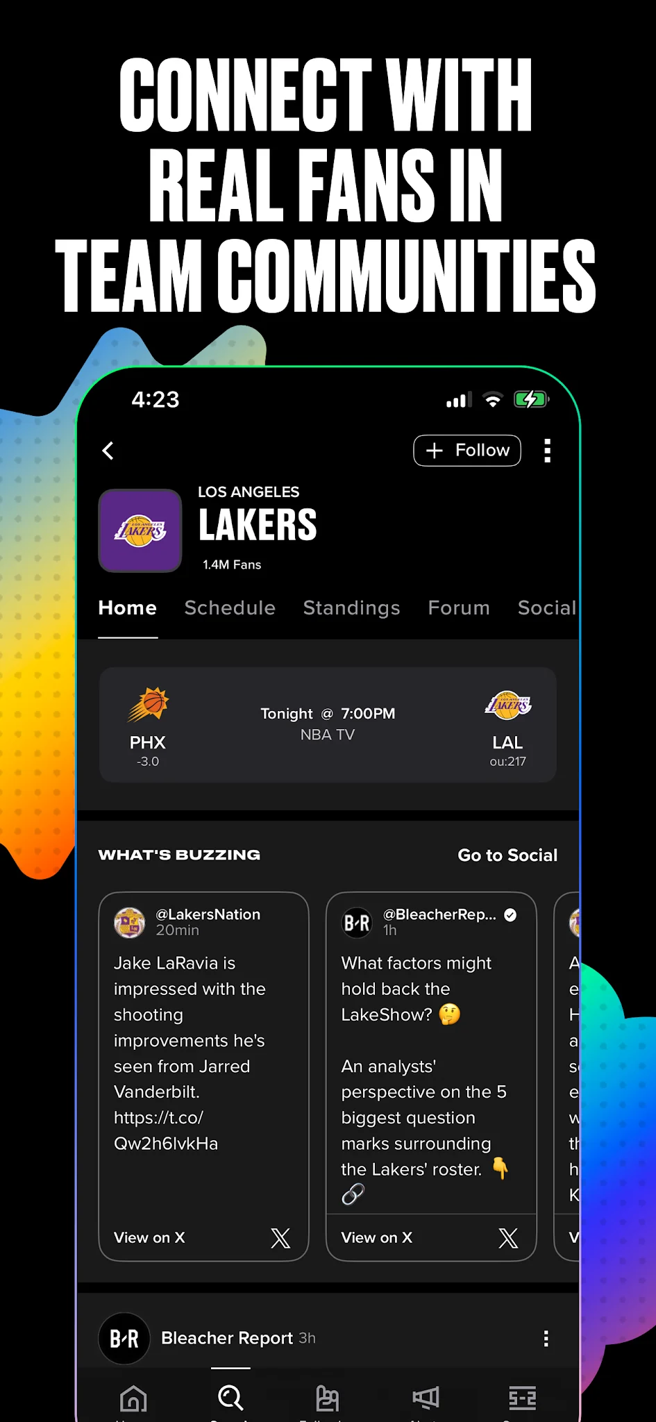 Capture d'écran Bleacher Report: Sports News 3