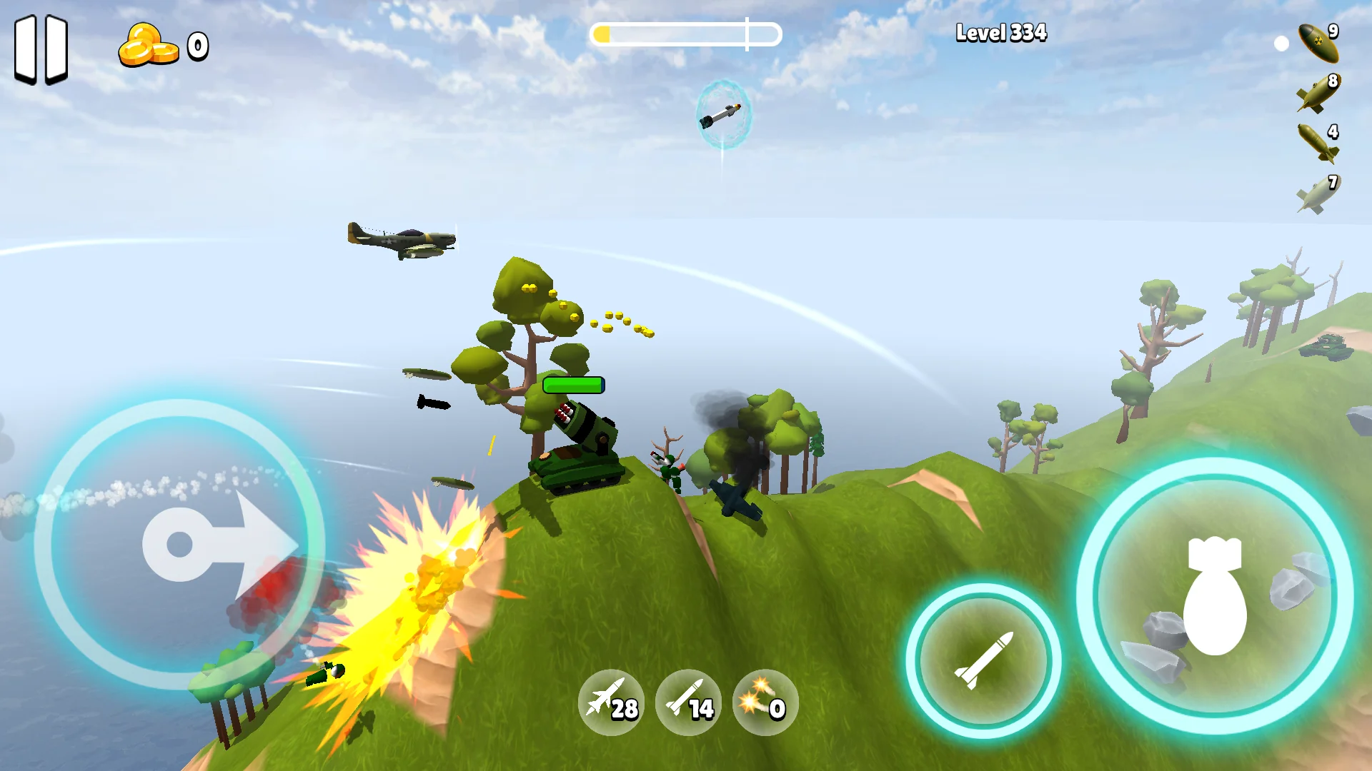 Снимка на екрана Bomber Ace: WW2 war plane game 1