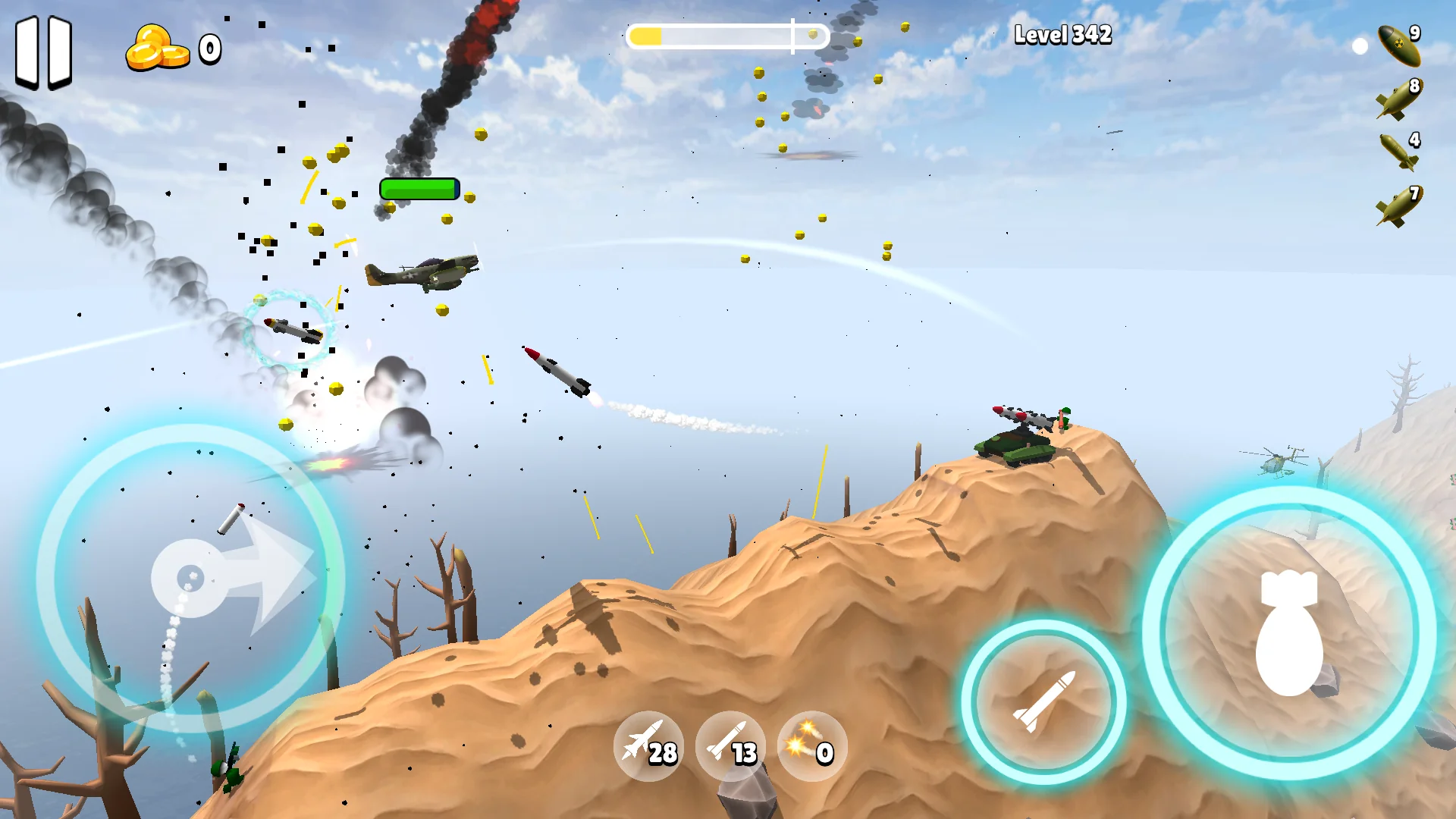 Снимка на екрана Bomber Ace: WW2 war plane game 4