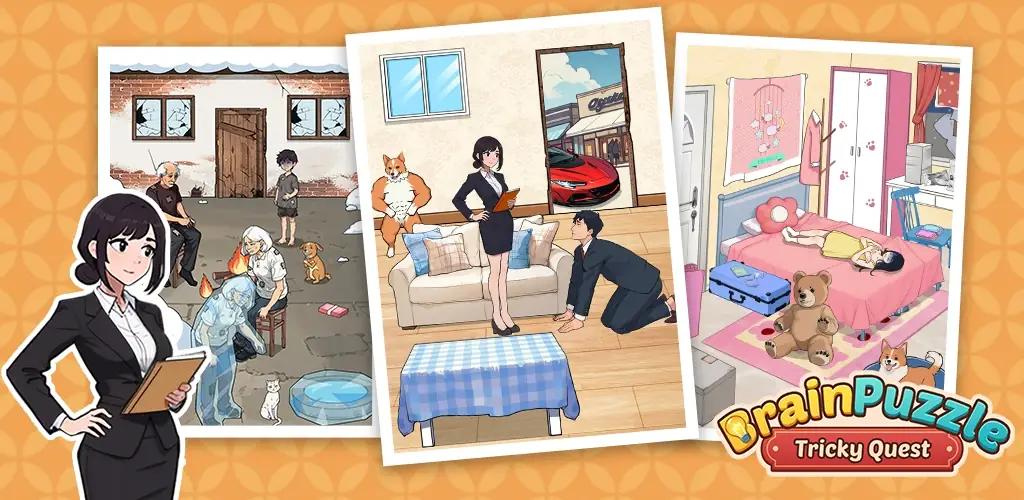 Brain Puzzle: Tricky Quest gioco copertina per Android