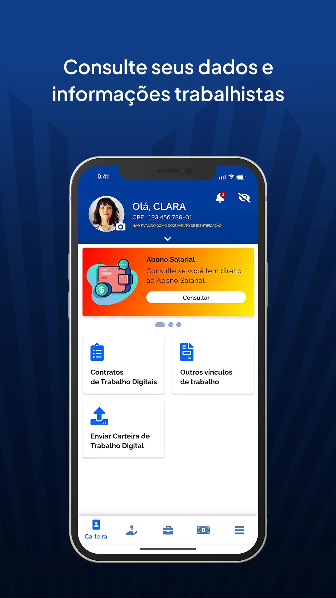 Carteira de Trabalho Digital képernyőkép 2