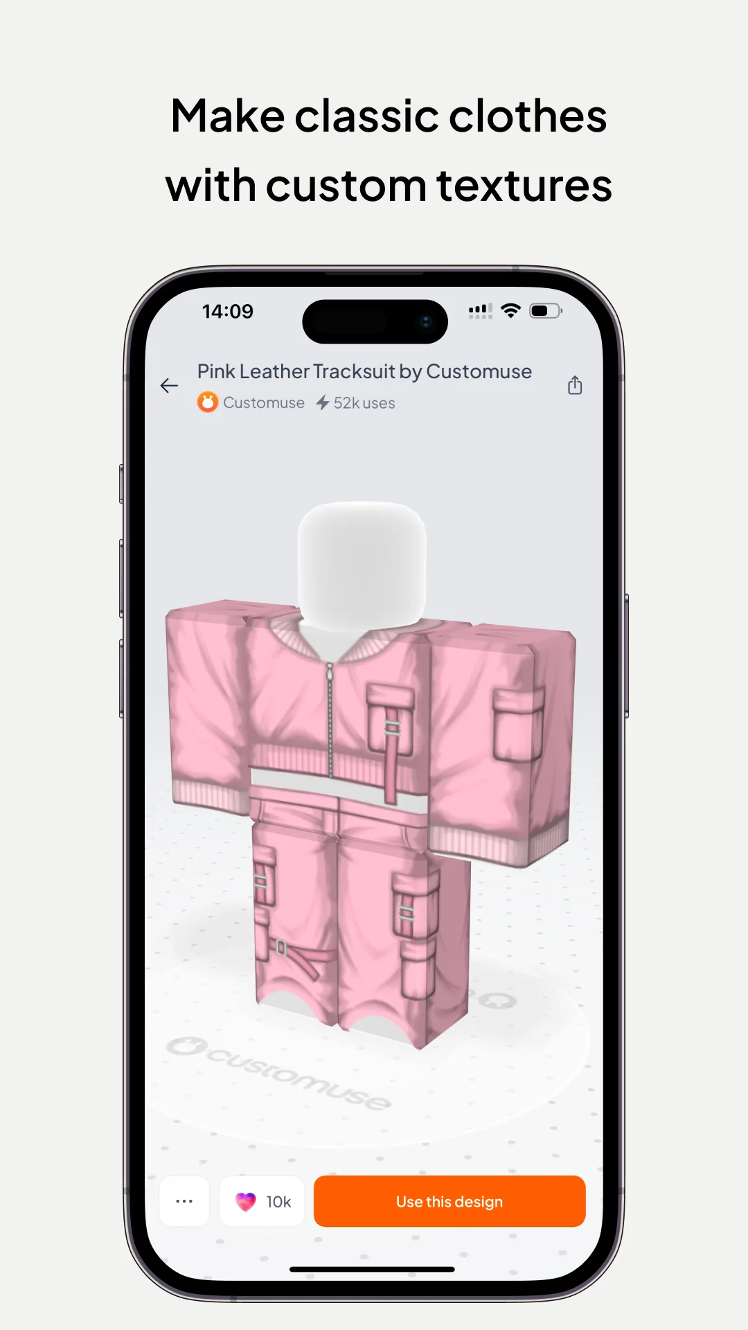 Schermata Customuse: Skins Maker Roblox 4