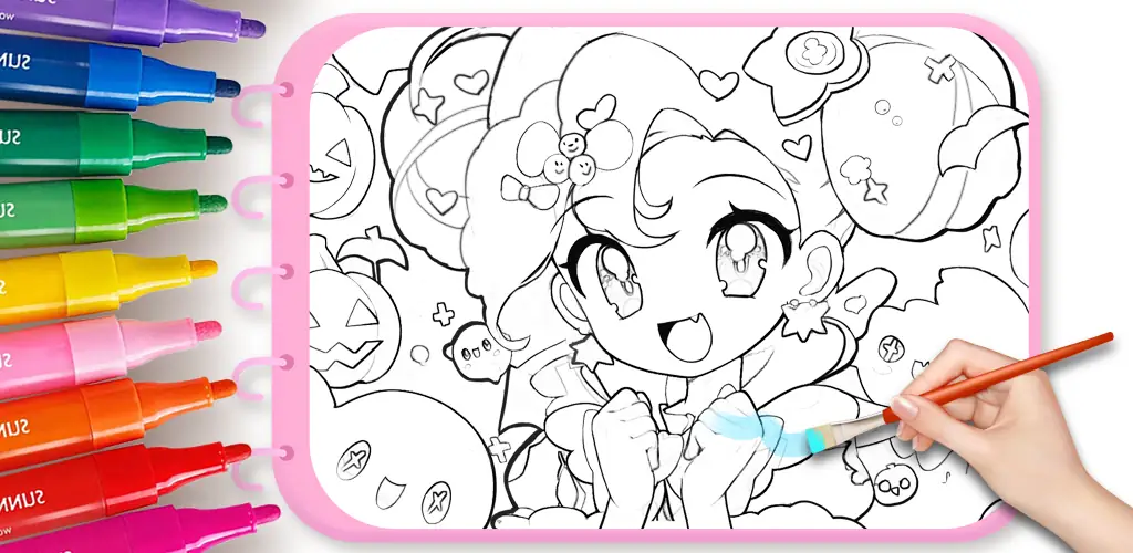 Cute Drawing : Anime Color Fan game cover art for Android
