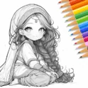 Скачать Cute Drawing - Аниме раскраски APK