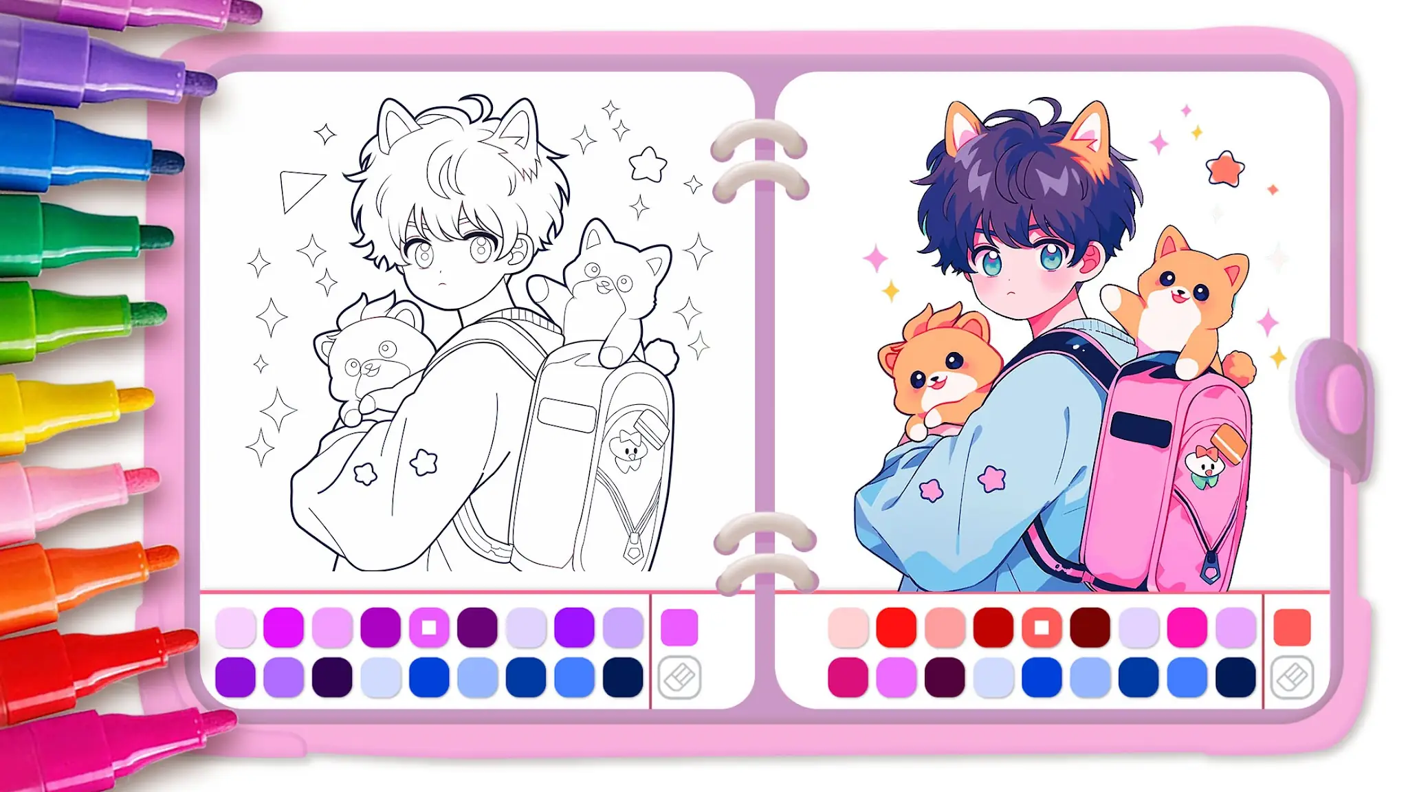 Screenshot Cute Drawing : Anime Color Fan 1