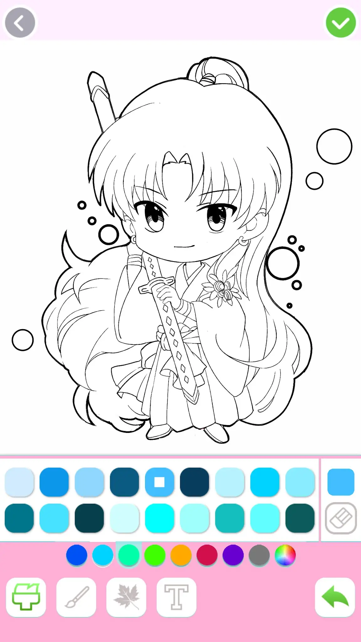 Screenshot Cute Drawing : Anime Color Fan 4