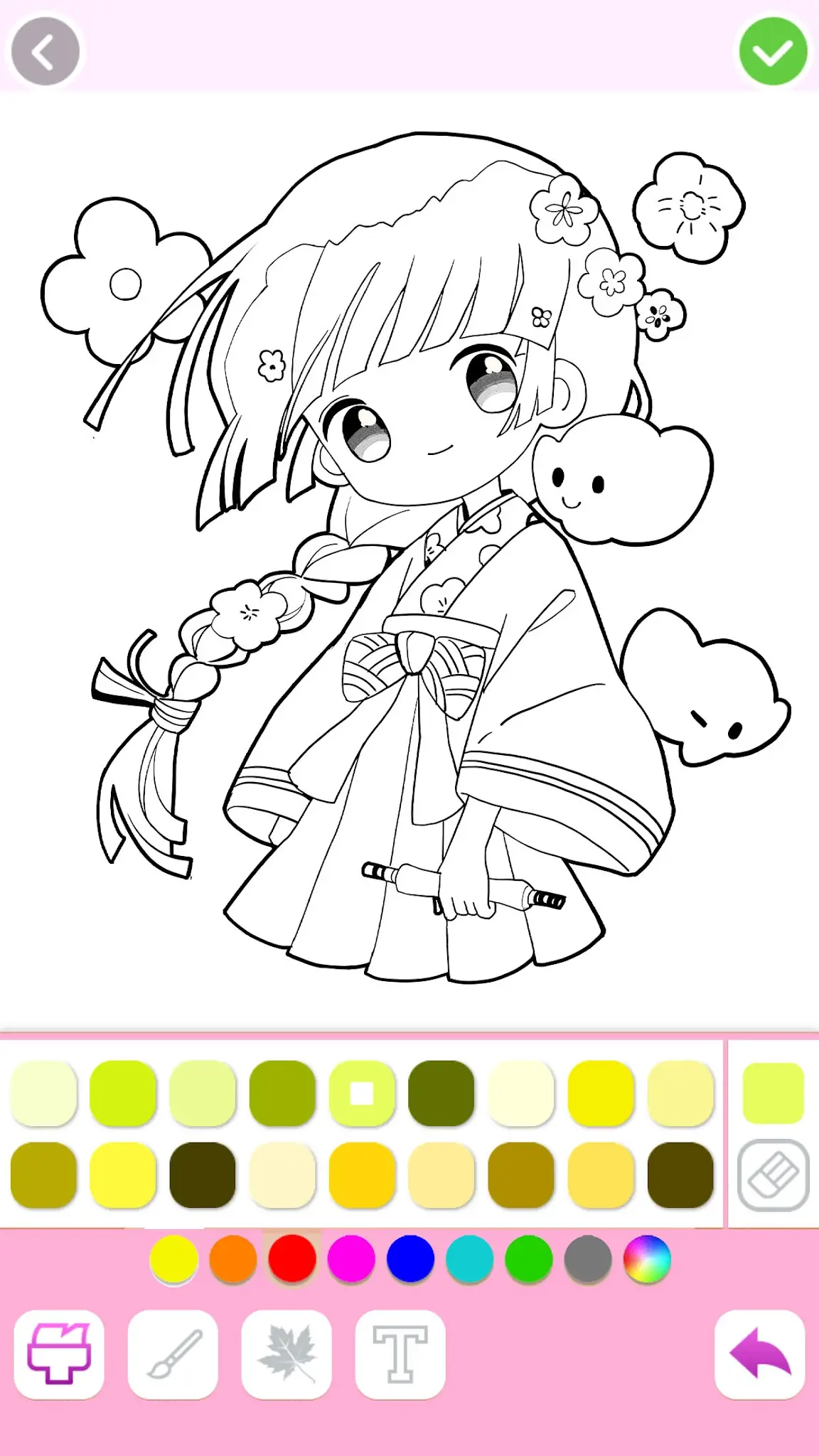 Screenshot Cute Drawing : Anime Color Fan 6