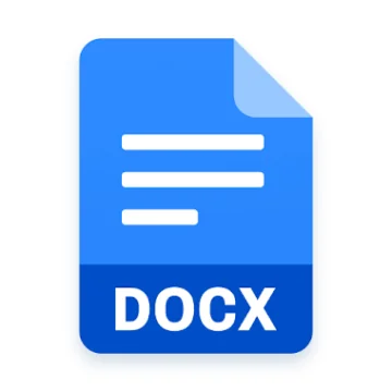 ไอคอน Word Office - แอปอ่าน Docx