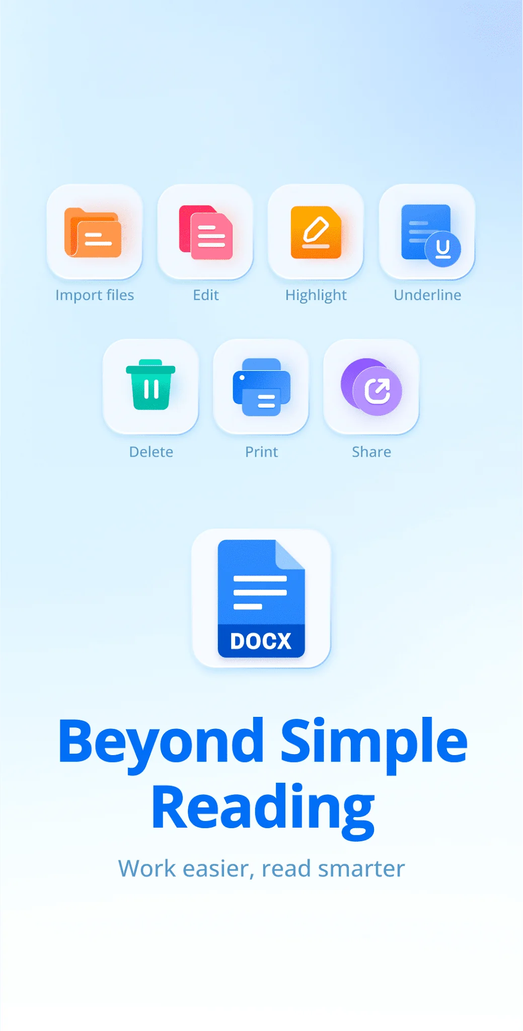 لقطة شاشة قارئ Docx - مستندات وورد %د