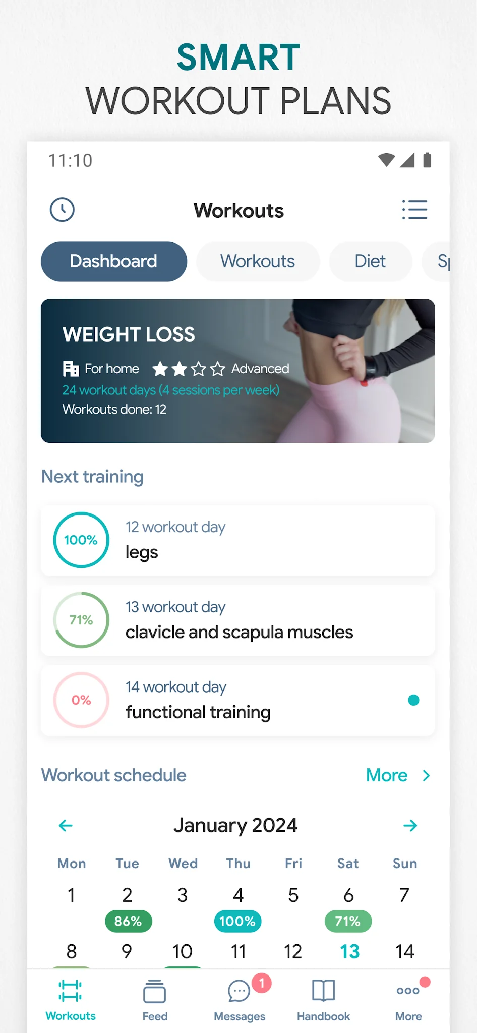 Screenshot Fitness App—Muscle Gym Workout 1