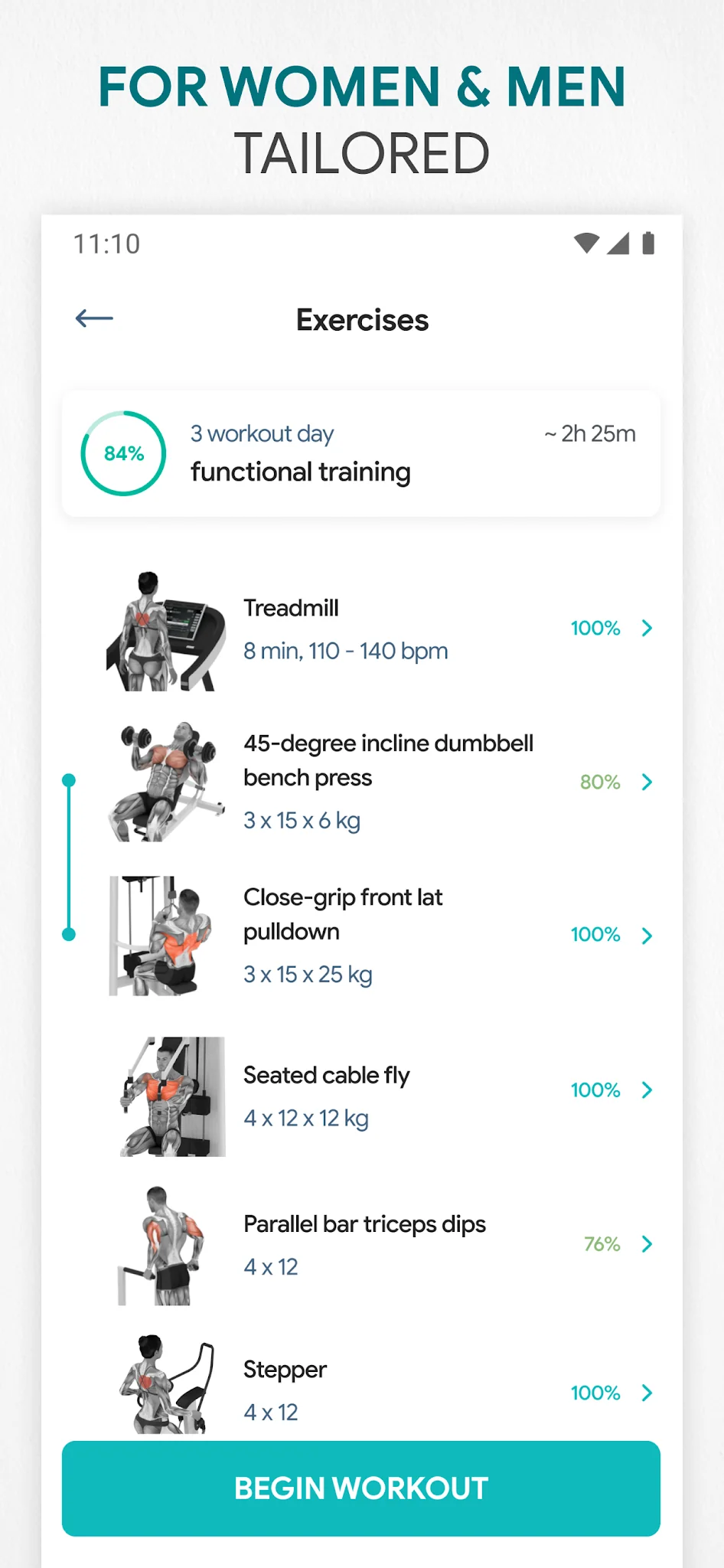 Screenshot Fitness App—Muscle Gym Workout 3