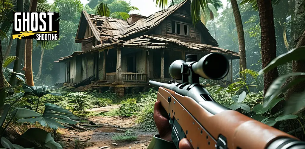 Ghost Shooting: shooter games trò chơi Hình ảnh bìa cho Android