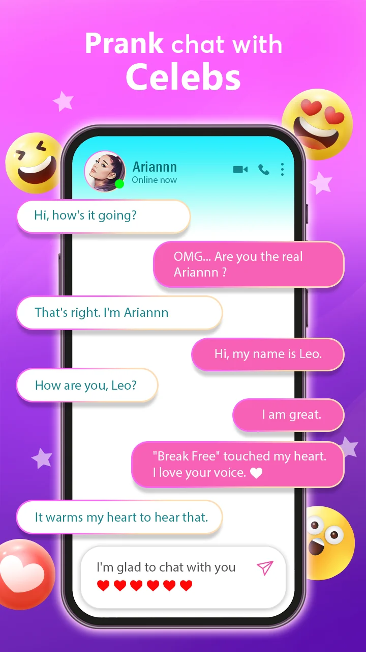 Screenshot Idol Prank Video Call & Chat 5