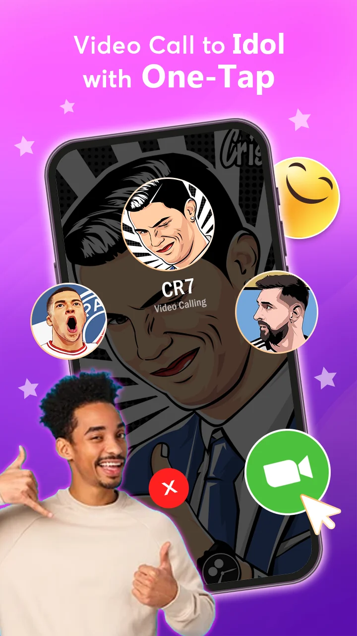 Screenshot Idol Prank Video Call & Chat 8