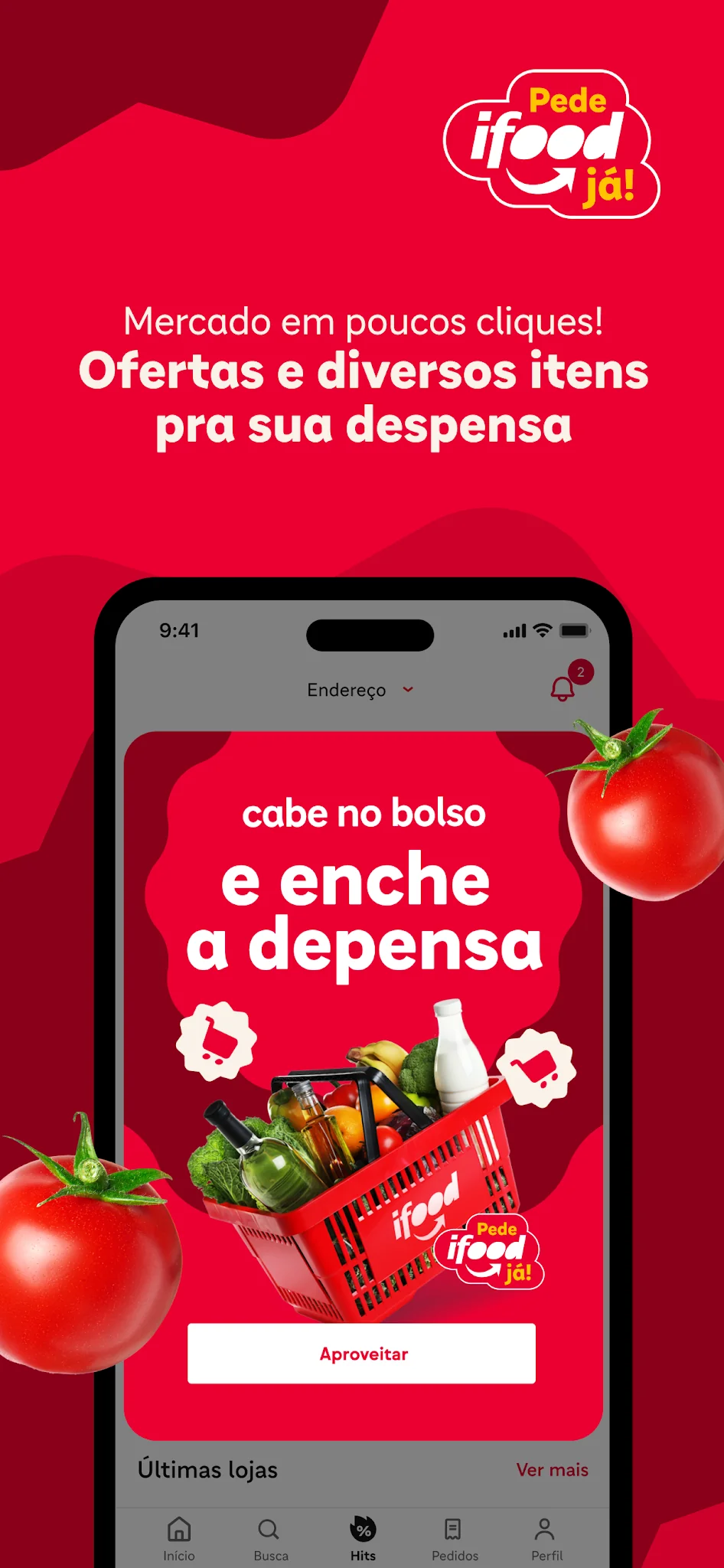 Capture d'écran iFood comida e mercado em casa 3