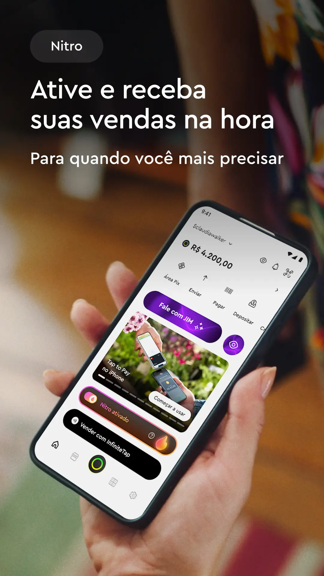Screenshot InfinitePay Tap, Conta, Cartão 5
