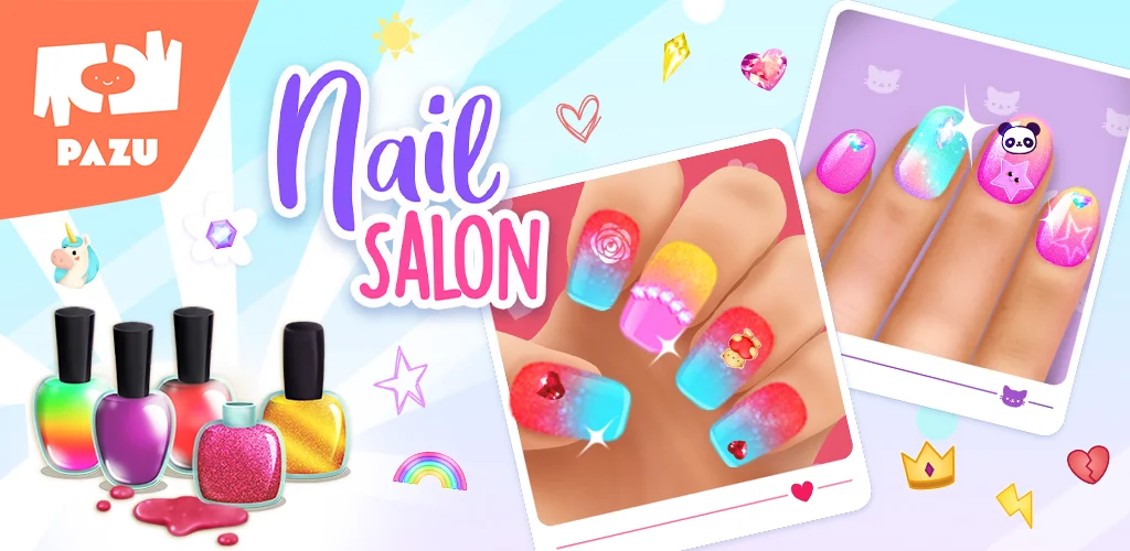 android için Girls Nail Salon - Kids Games oyun kapak resmi