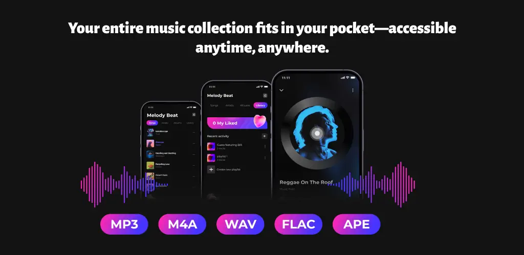 Melody Beat - Offline Music แอป ภาพปกสำหรับ Android