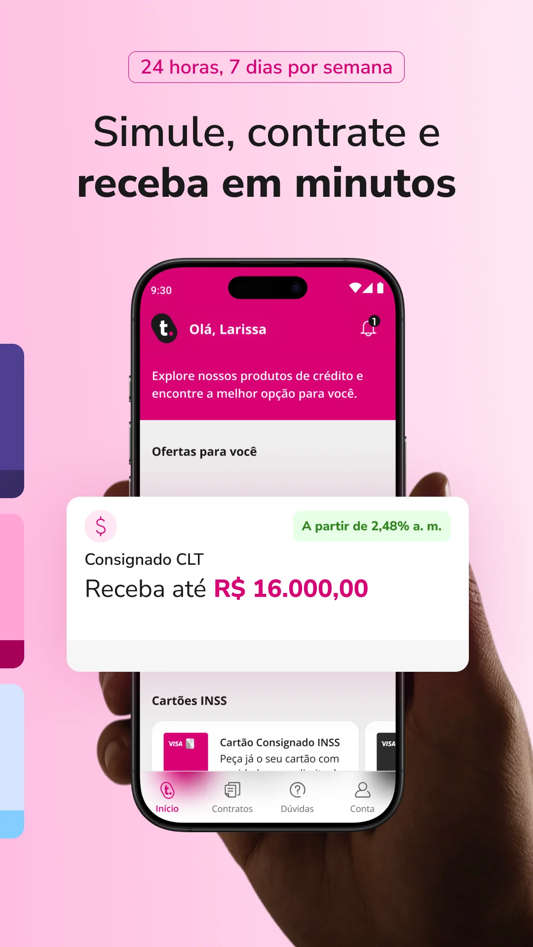 Captura de pantalla meutudo. Empréstimo CLT e INSS 2