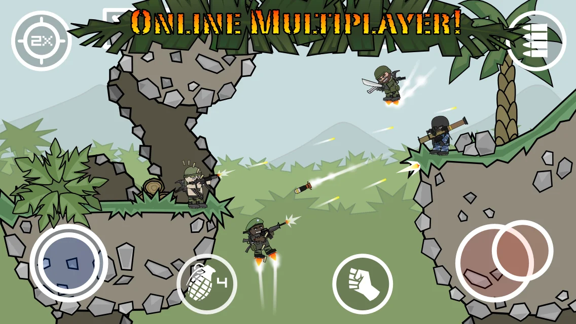 لقطة شاشة Mini Militia Classic : DA2 MMC %د
