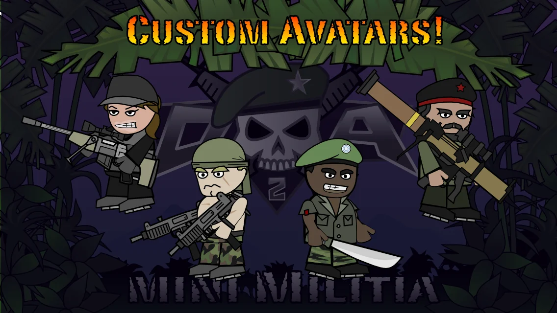 لقطة شاشة Mini Militia Classic : DA2 MMC %د